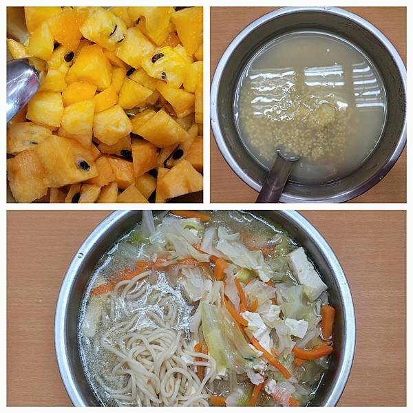 113.05.07 時令水果、(小麥麵)什錦時蔬豆腐湯麵、小