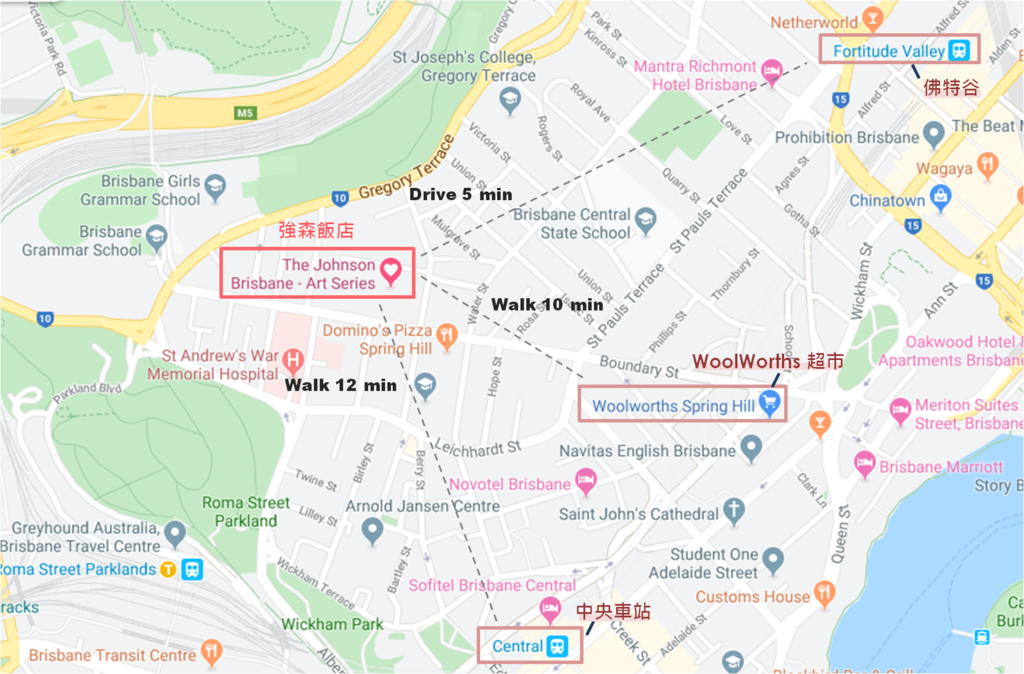 The Johnson Brisbane Art Series 布里斯本藝術系列強森飯店;布里斯本平價住宿; 布里斯本自由行; 澳洲自由行; 布里斯本飯店推薦