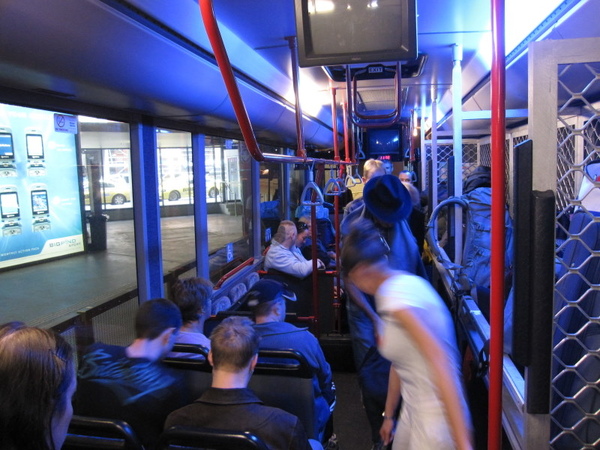 inside bus