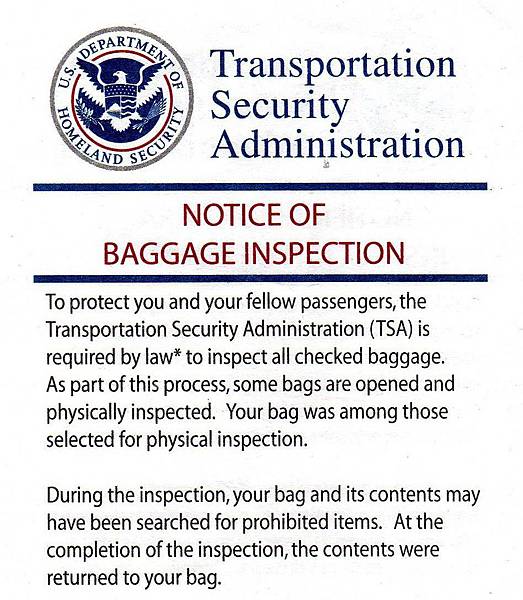 tsa notice tsa notice