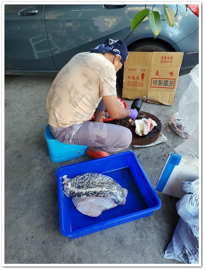 屏東新埤鄉《深海魚鮮魚湯》超便宜‧獅頭山廣場《LOVE藝術裝