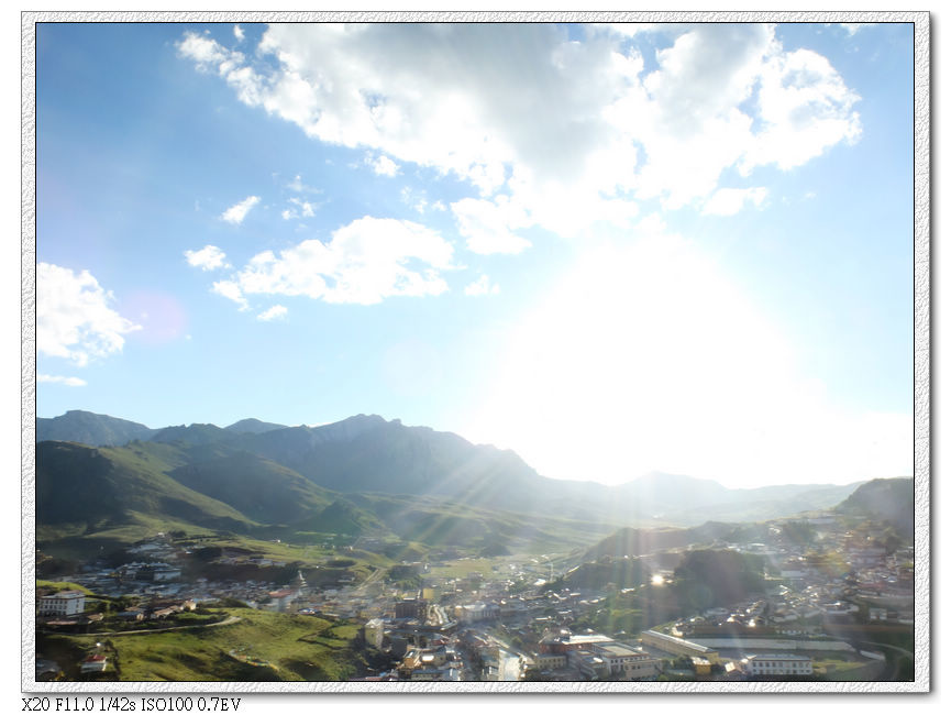 郎木寺的夕陽