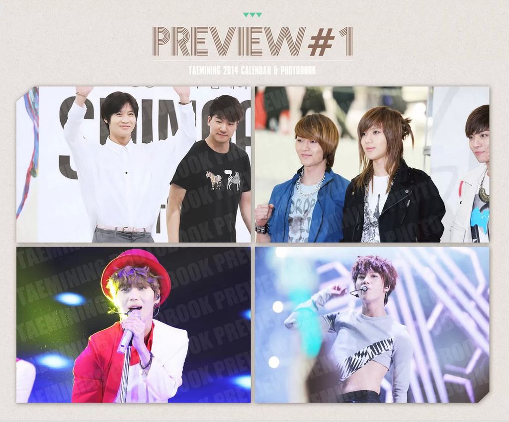 [T.W.]泰民韓站【TAEMINing】2014 CALENDAR & PHOTOBOOK 