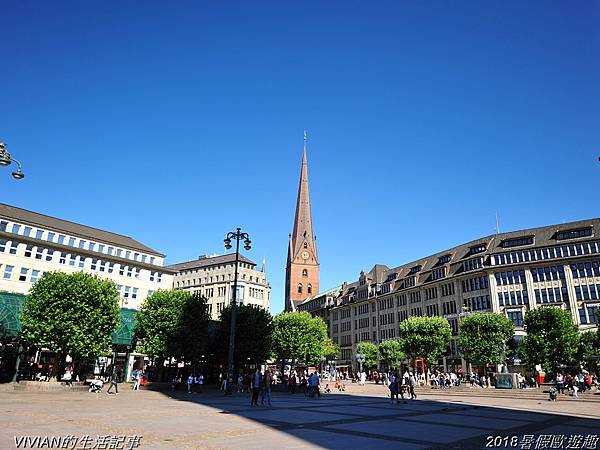 2018暑假歐遊趣~漢堡市區景點:聖尼古拉教堂遺跡、市政廳與