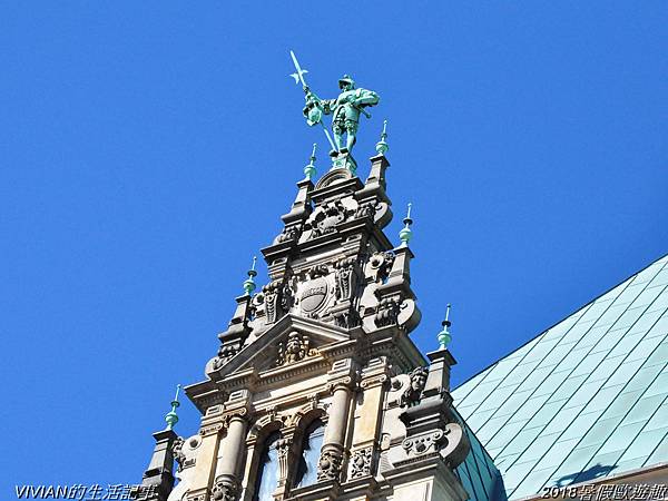 2018暑假歐遊趣~漢堡市區景點:聖尼古拉教堂遺跡、市政廳與