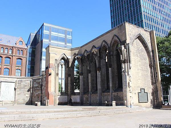 2018暑假歐遊趣~漢堡市區景點:聖尼古拉教堂遺跡、市政廳與