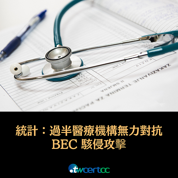 _10_2023.10.16_統計：過半醫療機構無力對抗_BEC_駭侵攻擊