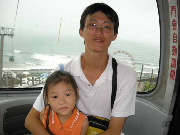 20070811海洋公園覽車-小貝&amp;爸比