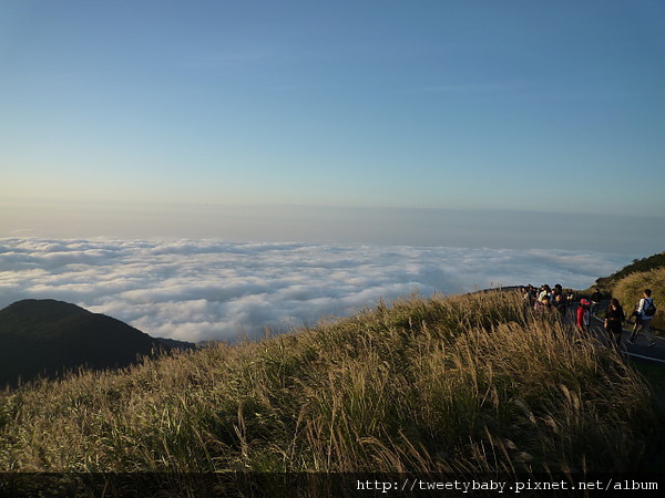 擎天崗山.竹蒿山.大屯山夕陽雲海 173.JPG