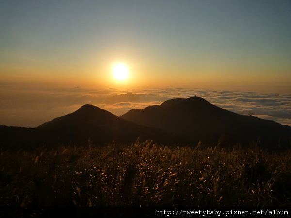 擎天崗山.竹蒿山.大屯山夕陽雲海 199.JPG