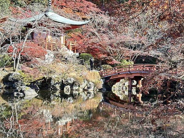 京都賞楓。醍醐寺楓情無限美。上醍醐。弁天池