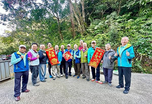 大溪區大艽芎土地公新春團拜。溪州山健行