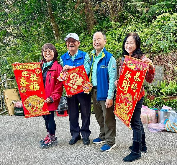 大溪區大艽芎土地公新春團拜。溪州山健行