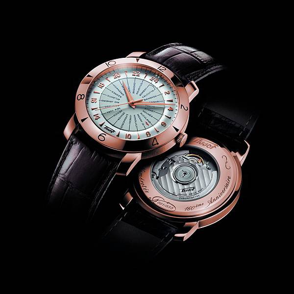 4.TISSOT 領航者系列160週年復刻18K玫瑰金紀念腕錶 建議售價NT$259,900