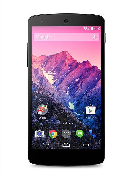 搭載Android 4.4 KitKat作業系統，Google最新原生機款Nexus 5