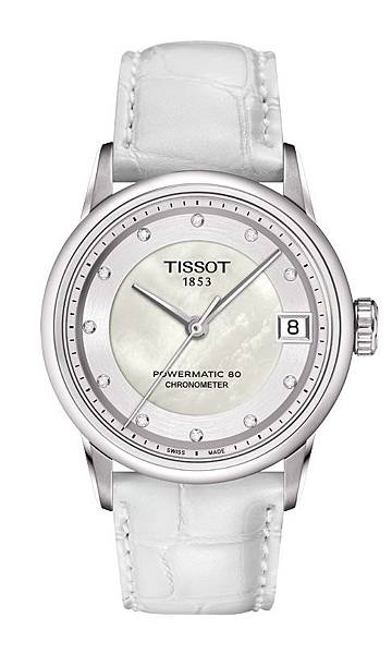 5.TISSOT Luxury典藏80瑞士官方天文台認證自動女裝腕錶 建議售價NT$ 35,900