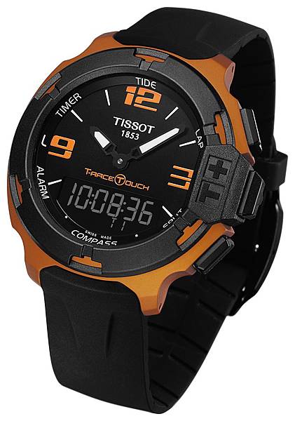 6.TISSOT T-Race Touch觸碰感應腕錶(橘) 建議售價NT$16,200