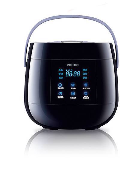 飛利浦微電鍋(HD3060)有獨家時尚黑外型，首創觸控感應式介面。建議售價4,290元。(圖片：飛利浦提供)