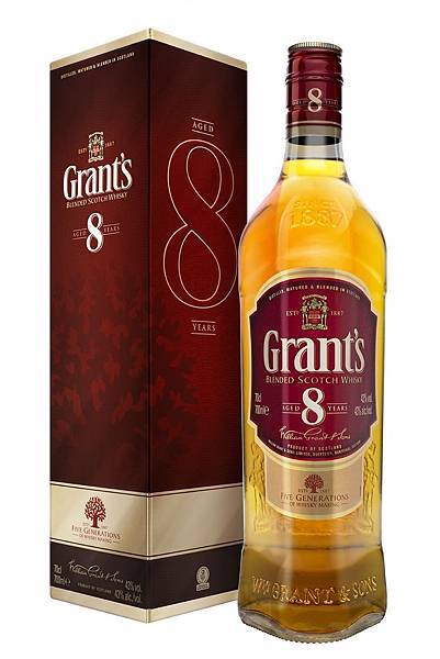 Grant’s 格蘭8年蘇格蘭威士忌，建議售價NT$500