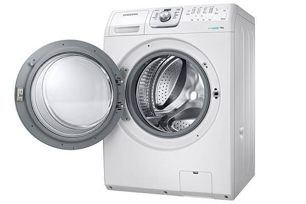 洗、脫二合一滾筒洗衣機WF14，三星全新滾筒洗衣機系列，搭載專利「VRT減震靜音技術」，享有「想洗就洗不擾鄰」的寧靜洗滌環境。