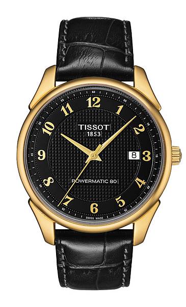 圖7.TISSOT Vintage 80小時18K黃金自動腕錶