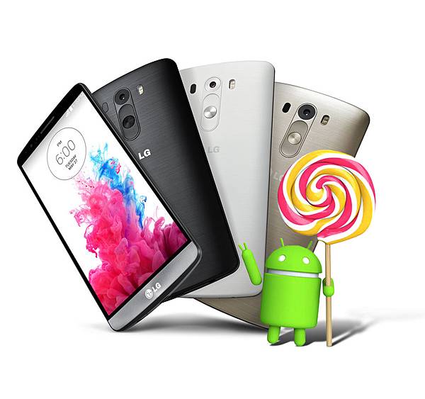 LG G3為全球首款升級Android 5.0 Lollipop旗艦機