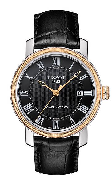 u57163.TISSOT Bridgeport 80u5C0Fu6642u81EAu52D5u7537u88DDu8155u9336NT$23,900