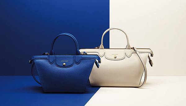 1. Longchamp Le Pliage Héritage MINI 2015春夏(電光藍及亞麻色)_NTD.39,600