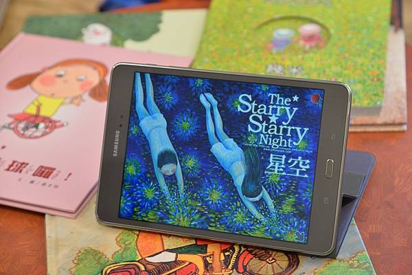Galaxy Tab A內建KidsTime 應用程式，讓孩子擁有專屬的繪本及遊戲