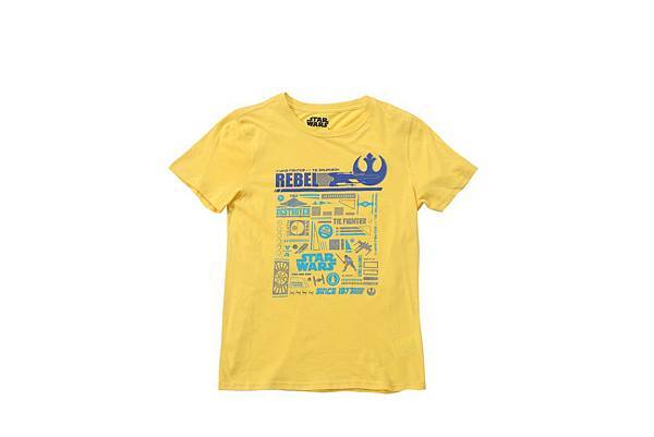 Hang Ten STAR WARS系列童裝 - 童趣太空船短袖T-Shirt(黃) NT$990