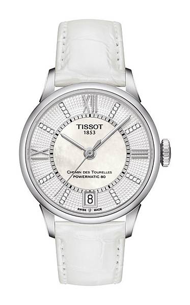 圖5. TISSOT Chemin des Tourelles杜艾爾系列80小時自動女裝腕錶 NT$28,100