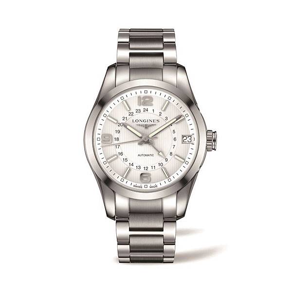 7.Longines征服者經典系列兩地時間腕錶 L27994766 NT$83,300