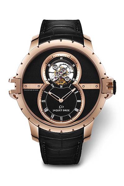 Jaquet Droz Tourbillon陀飛輪SW運動型腕錶，建議售價NTD3,597,000