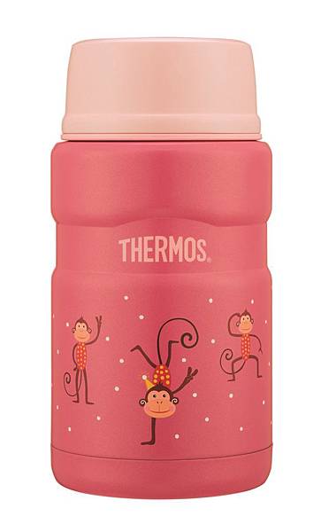 THERMOS 膳魔師猴年生肖食物罐【粉紅俏皮猴篇】720ml 定價1950元