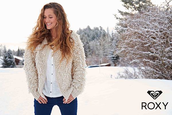 ROXY奶油針織羽毛外套 讓妳的冬季更顯浪漫氛圍