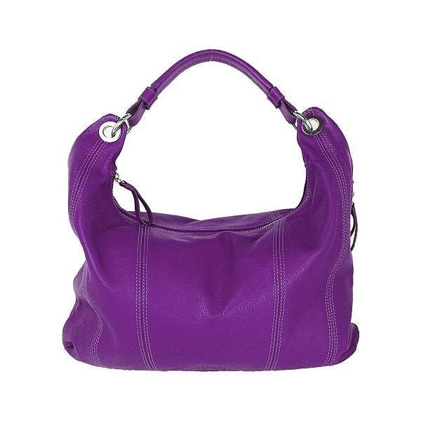 圖5_aBoutmi 豔紫色簡約垂墜肩背包，建議售價NT6,380