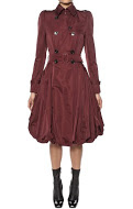 Alexander McQueen 酒紅色風衣 NT$199,000