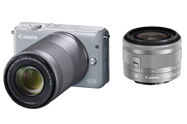 Canon EOS M10 變焦雙鏡組（灰）