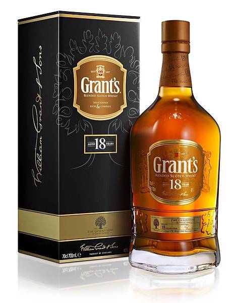 Grant’s 格蘭18年蘇格蘭威士忌 (18年蘇格蘭威士忌700ml 一瓶  NT $1,450)