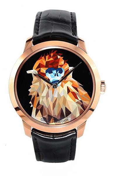 GP芝柏表猴年特別版腕表系列金猴款式，建議售價NTD1,136,800。