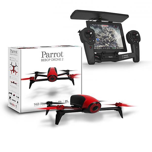 Parrot-Bebop-2-rot-+-SkyController-Black-Drohne-R