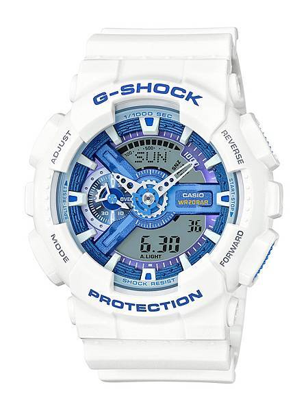 G-SHOCK White x Blue Series_GA-110WB-7A_建議售價NT$4200