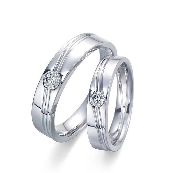 點睛品 Infini Love Diamond 婚嫁系列900鉑金對裝鑽石戒指-乙對NTD$ 81,100起