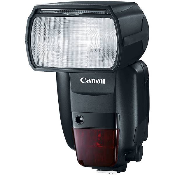 圖二 Canon 全新旗艦級專業無線電閃光燈Speedite 600EX II RT內建無線傳輸、高效耐用、清晰LCD液晶顯示、「回電指示」功能顯示等功能設計，讓專業攝影體驗無限閃光拍攝及遙控操作，輕鬆駕馭多元拍攝環境，為今夏必備之攝影配備。