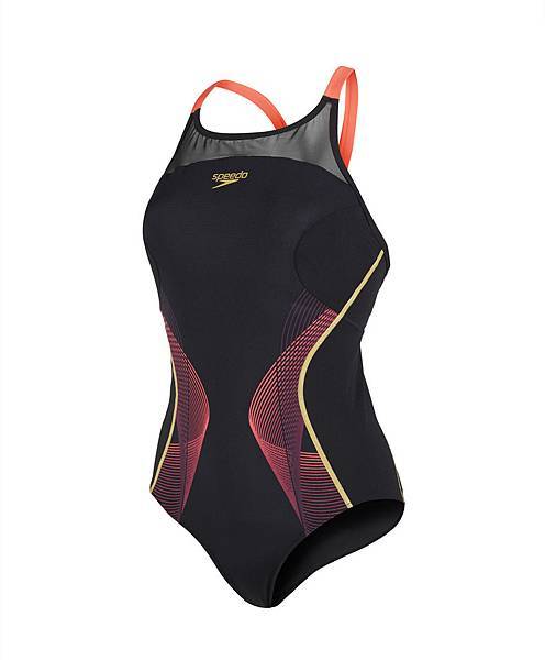 Speedo Fit 形象大使林可彤著用泳裝_Speedo Fit Pinnacle 背部交叉帶泳裝 售價：2,980元