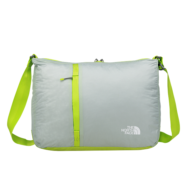 【The North Face】20L 輕量多功能肩背袋 灰白燈籠綠_NT.1880