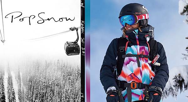 ROXY 「POP SNOW 霓彩幻影」系列 營造時尚前衛的滑雪服飾