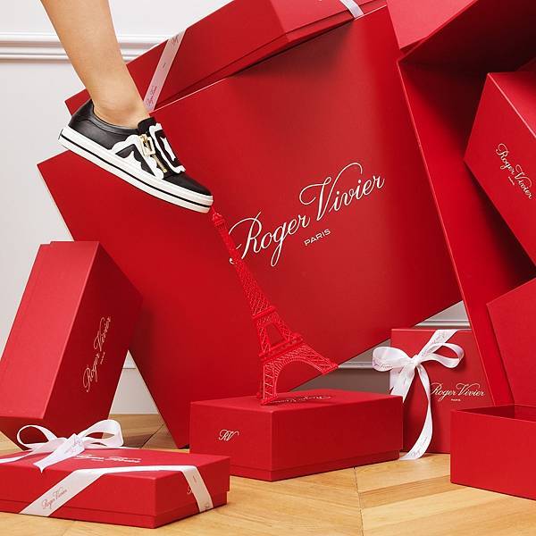 2. Kicking #HolidayShopping in #Paris with our scallop sneakers.