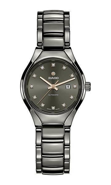 Rado True真我系列高科技陶瓷自動鑽錶_女錶電漿色 建議售價NTD 77,700