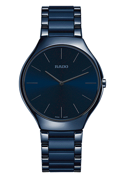 Rado True Thinline超薄系列玩色腕錶GIF